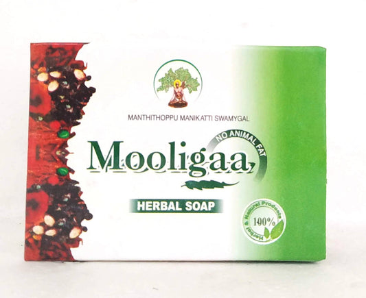 Shop Mooliga herbal soap 75gm at price 34.00 from Manthithoppu Online - Ayush Care