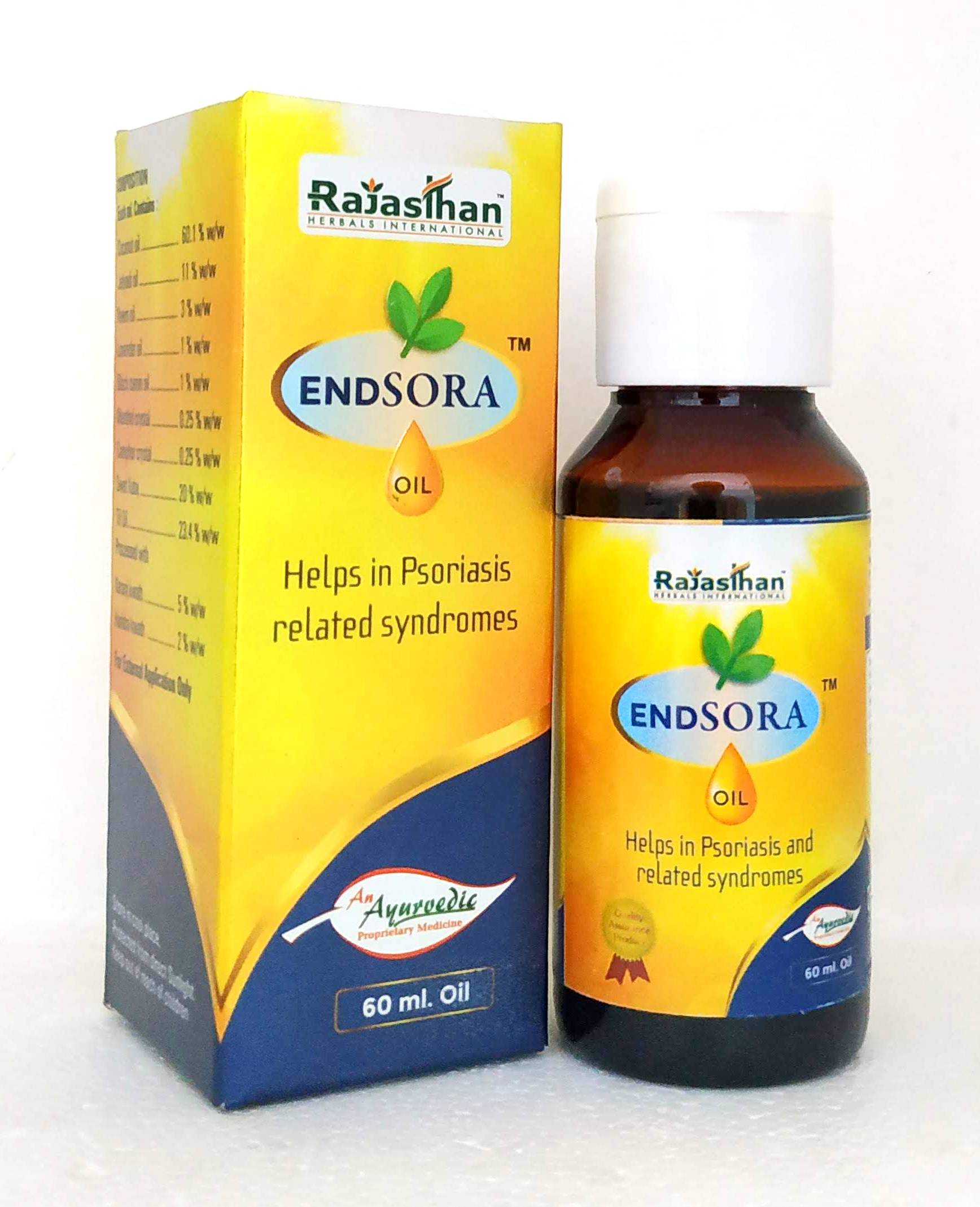 Shop Endsora Oil 60ml at price 392.00 from Rajasthan Herbals Online - Ayush Care