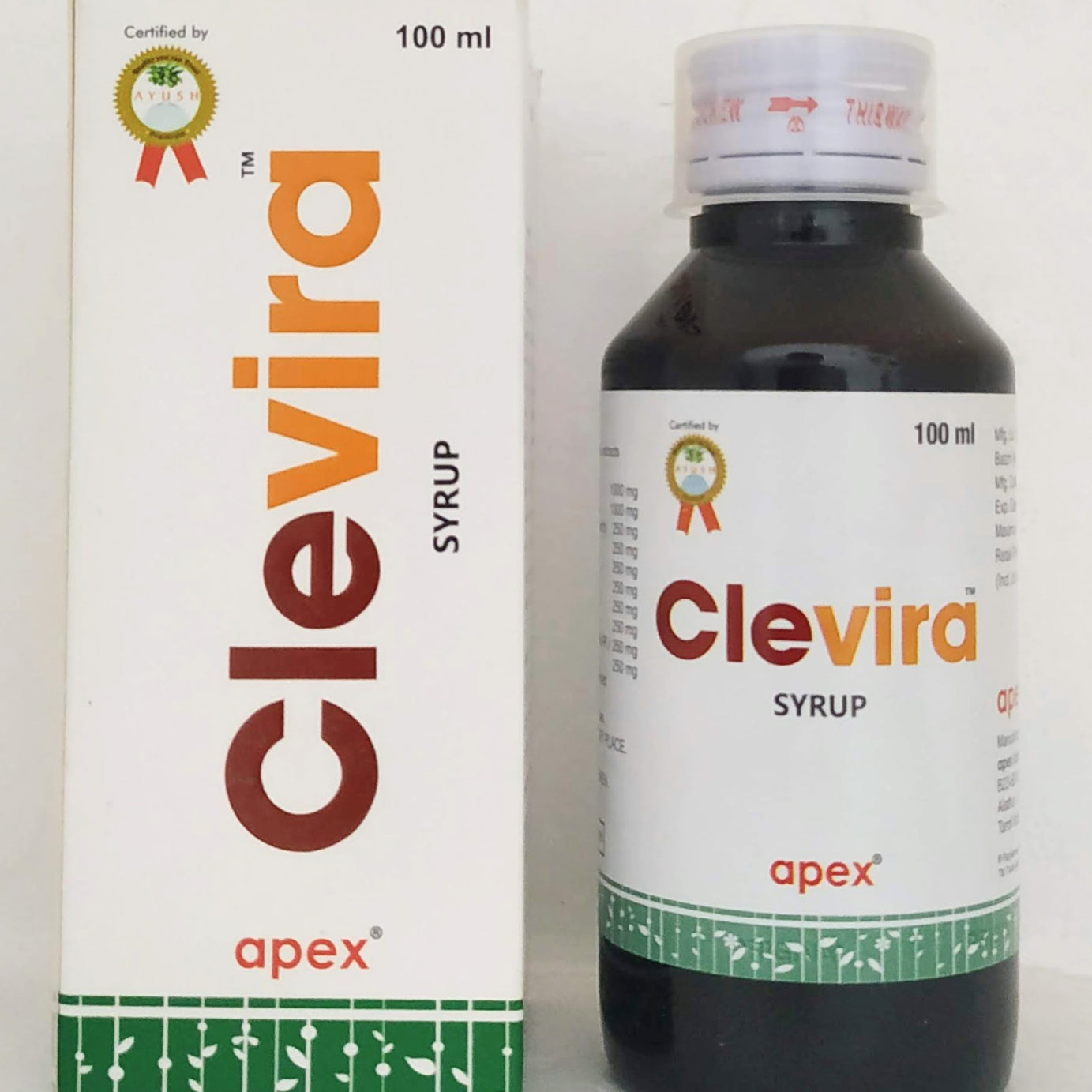 Shop Clevira Syrup 100ml at price 125.00 from Apex Ayurveda Online - Ayush Care