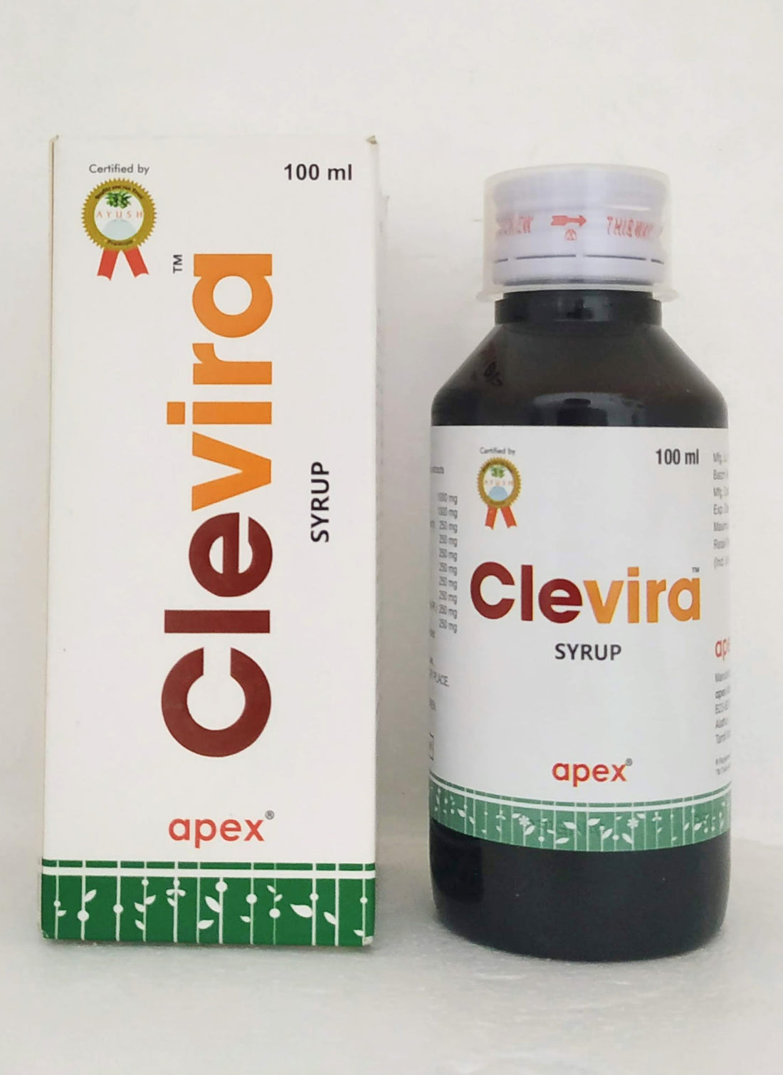 Shop Clevira Syrup 100ml at price 125.00 from Apex Ayurveda Online - Ayush Care