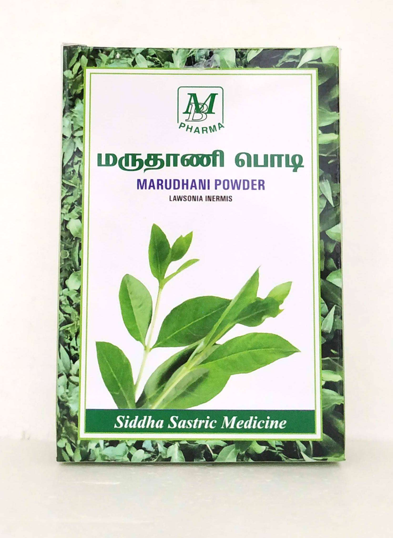 Shop Marudhani powder 50gm at price 40.00 from MB Pharma Online - Ayush Care