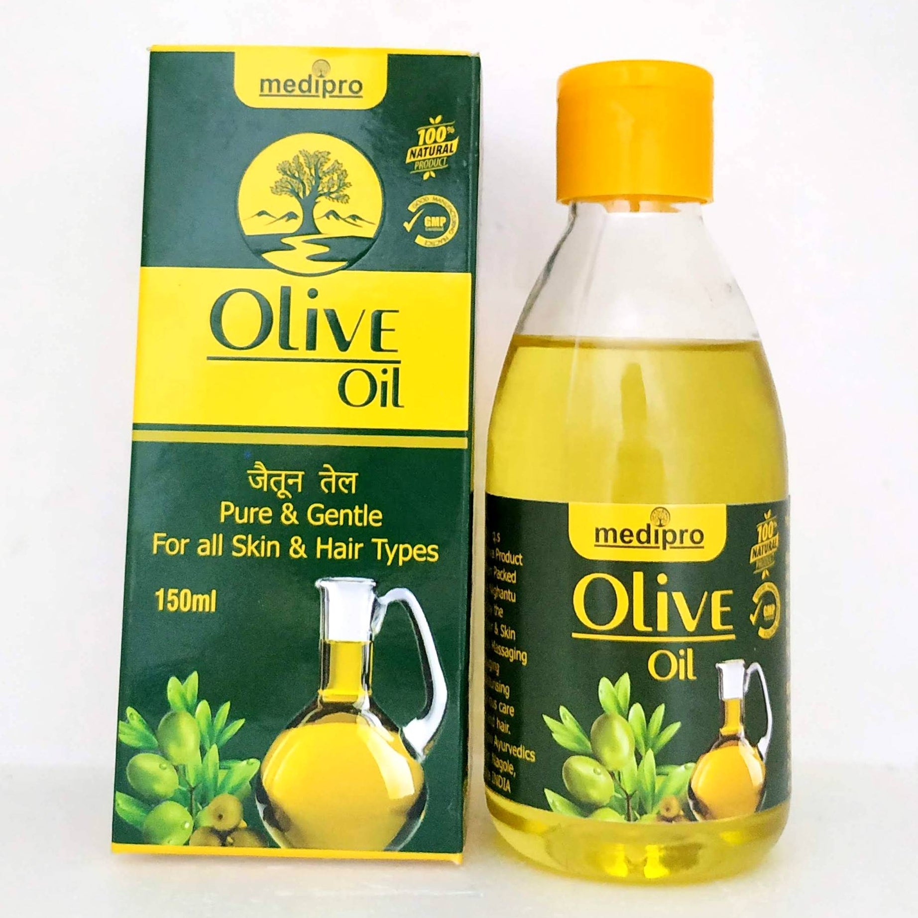 Shop Olive oil 150ml at price 180.00 from Medipro Online - Ayush Care