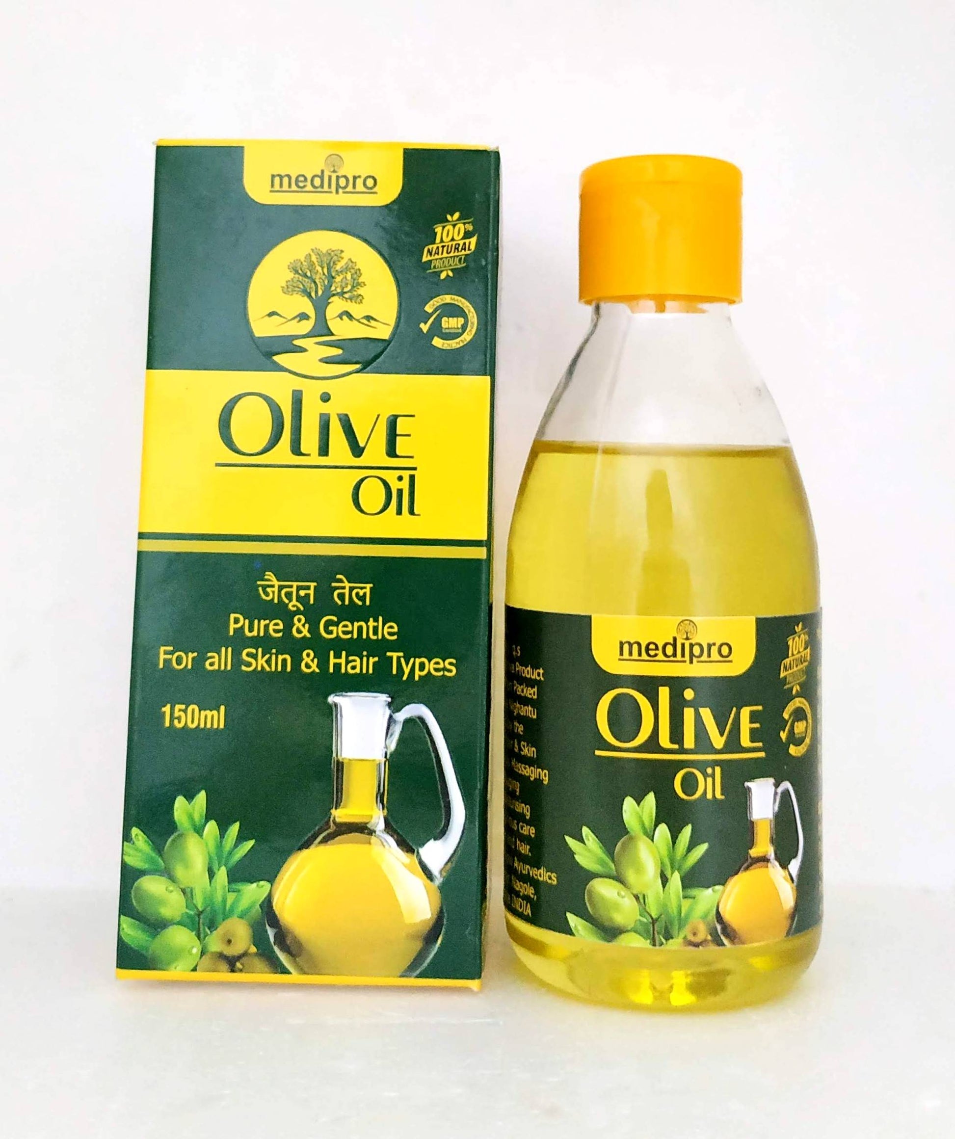 Shop Olive oil 150ml at price 180.00 from Medipro Online - Ayush Care