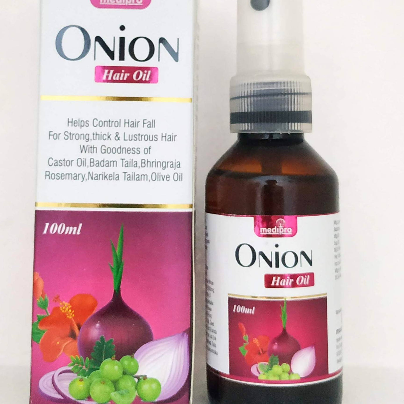 Shop Onion hair oil 100ml at price 300.00 from Medipro Online - Ayush Care