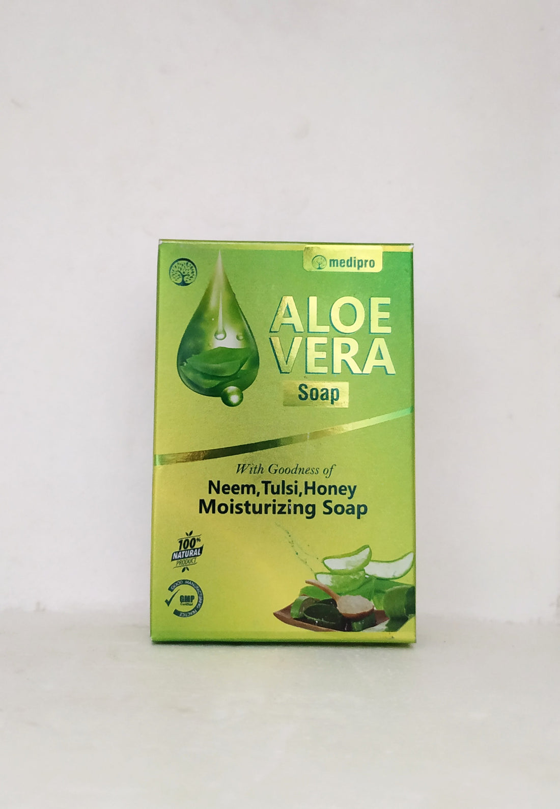 Shop Medipro Aloevera Soap 75gm at price 72.00 from Medipro Online - Ayush Care