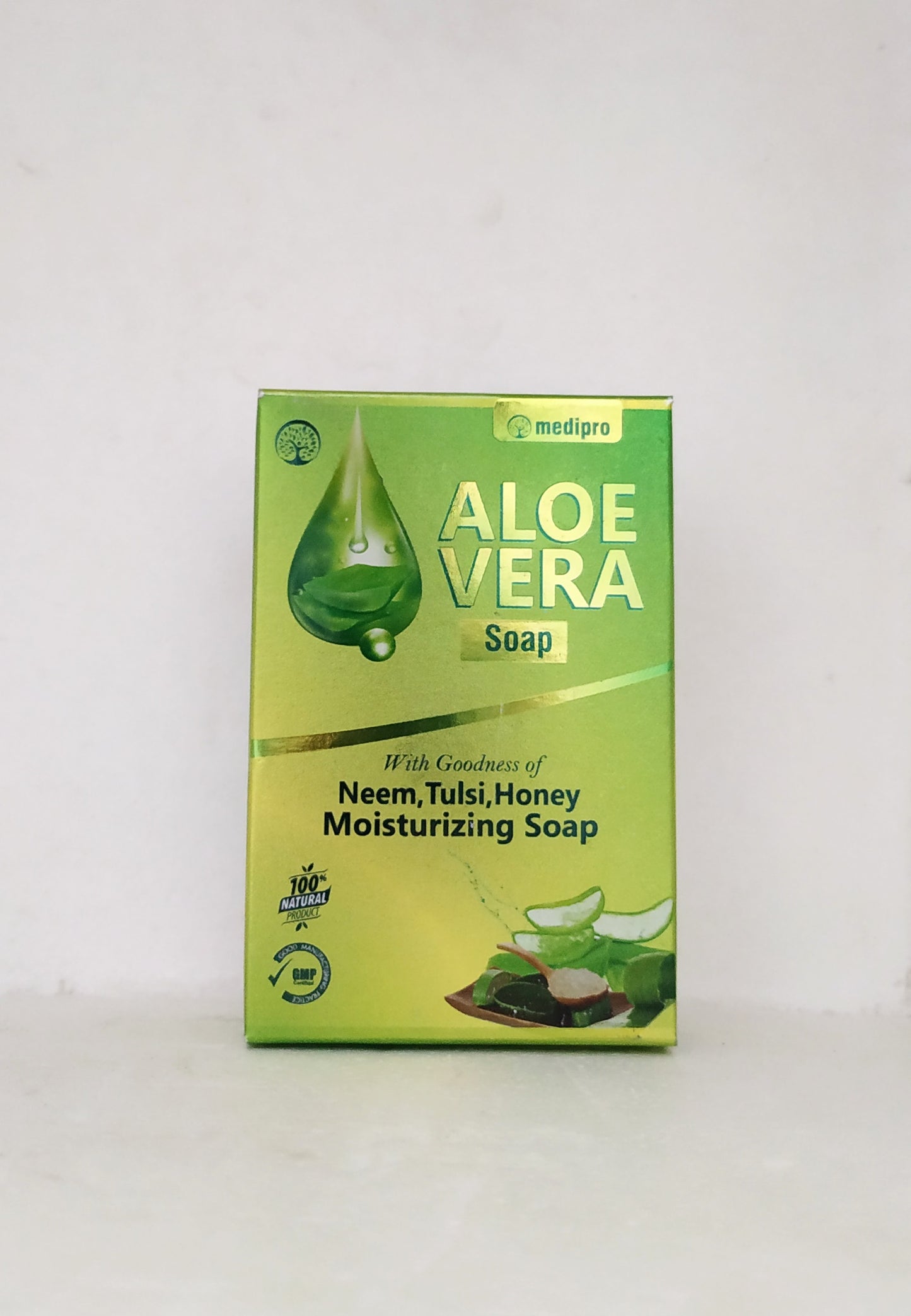 shop medipro aloevera soap 75gm at price 72.00 from medipro online - ayush care