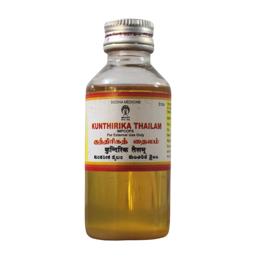 shop impcops kunthirika thailam 100ml at price 83.00 from impcops online - ayush care