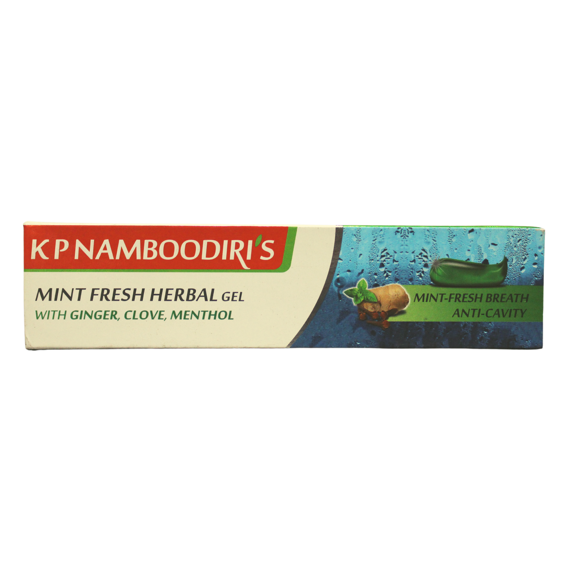 Shop KP Namboodiri's Mint Fresh Herbal Gel Toothpaste 150gm at price 90.00 from KP Namboodiri Online - Ayush Care