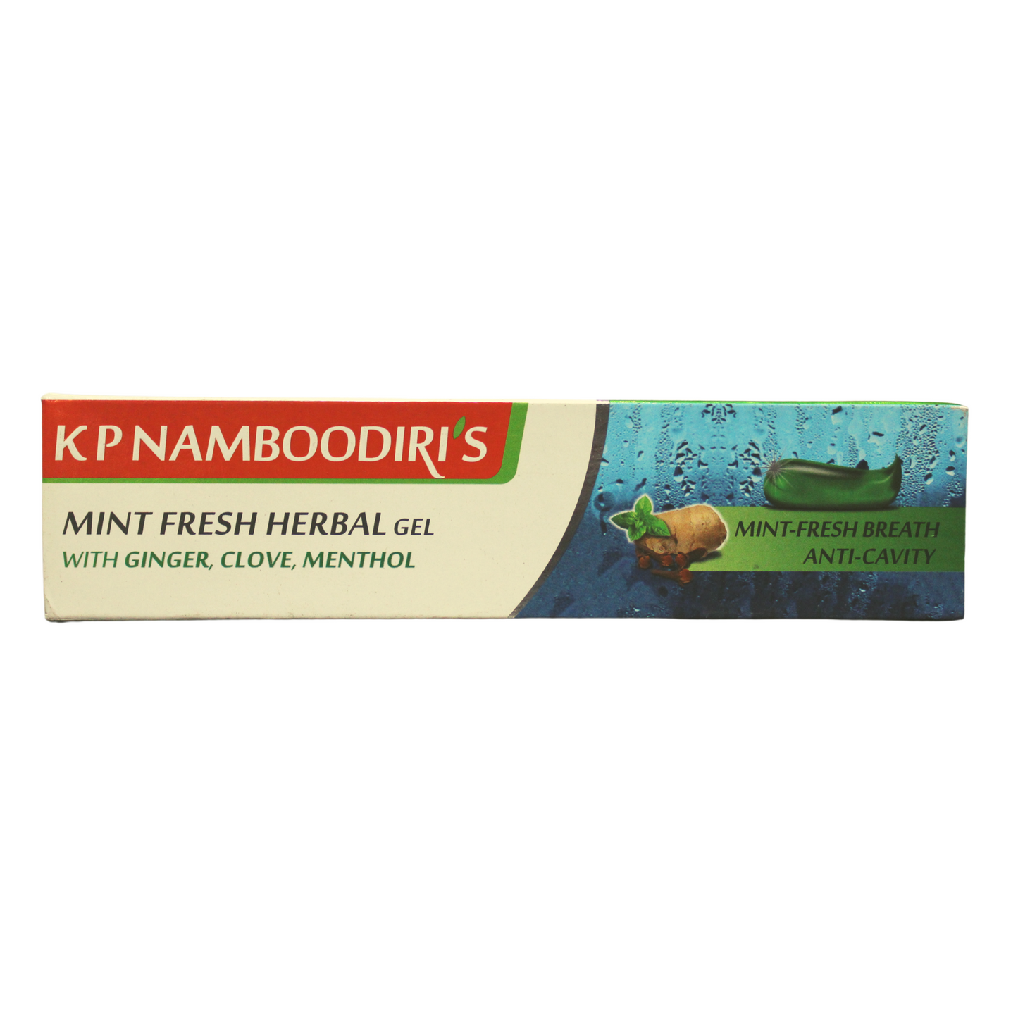 shop kp namboodiri's mint fresh herbal gel toothpaste 150gm at price 90.00 from kp namboodiri online - ayush care