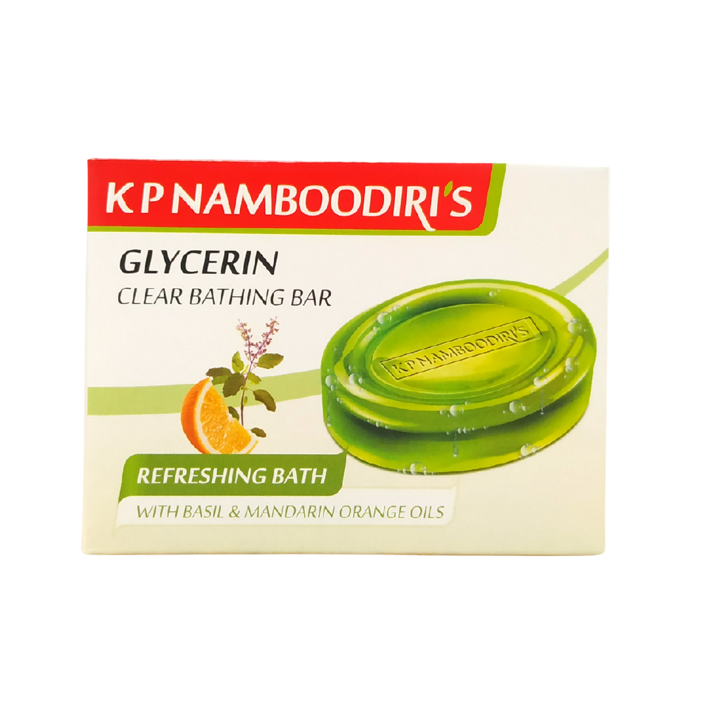 KP Namboodiri's natural green glycerin soap 75g
