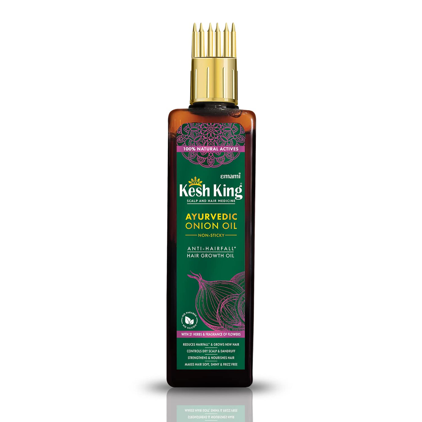 Shop Emami Kesh King Ayurvedic Onion Hair Oil 100ml at price 300.00 from Emami Online - Ayush Care
