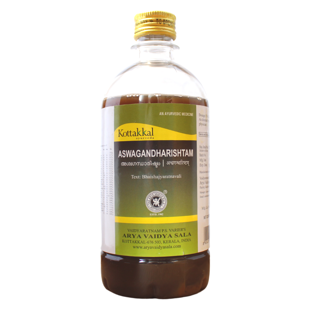 shop kottakkal ashwagandharishta 450ml at price 150.00 from kottakkal online - ayush care