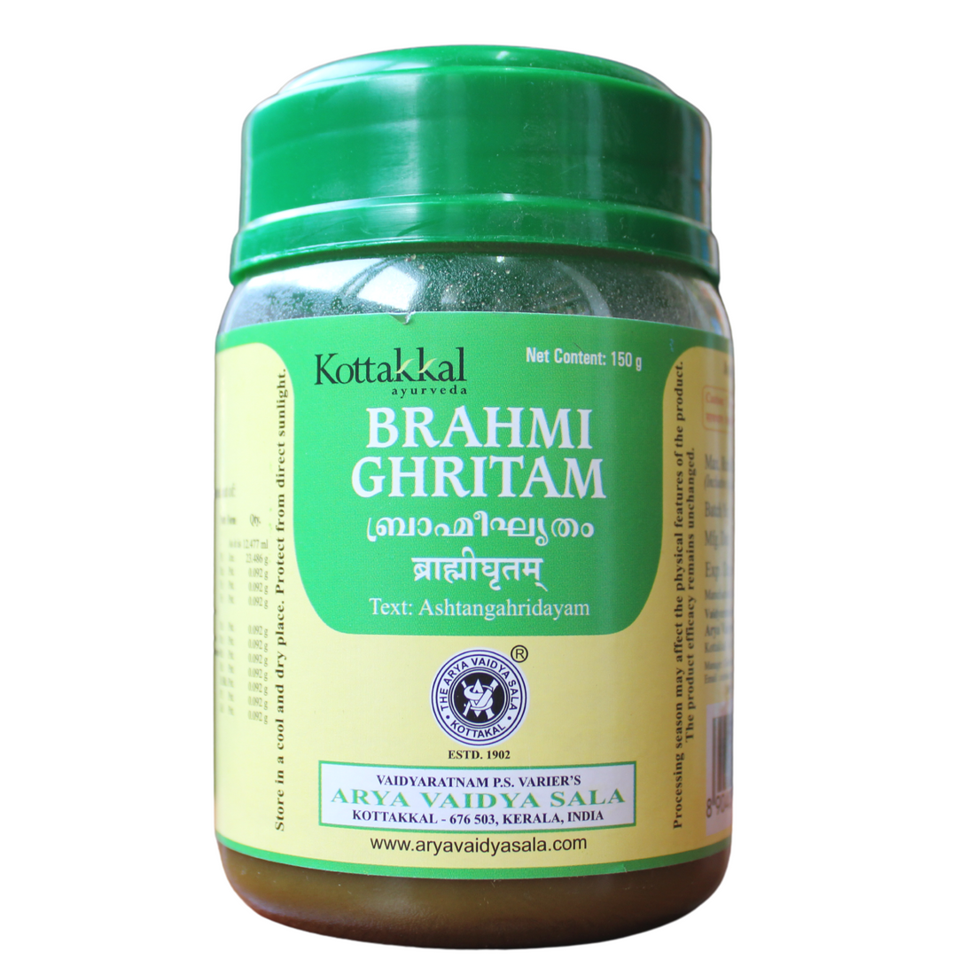 Shop Kottakkal Brahmi Ghritham 150gm at price 165.00 from Kottakkal Online - Ayush Care