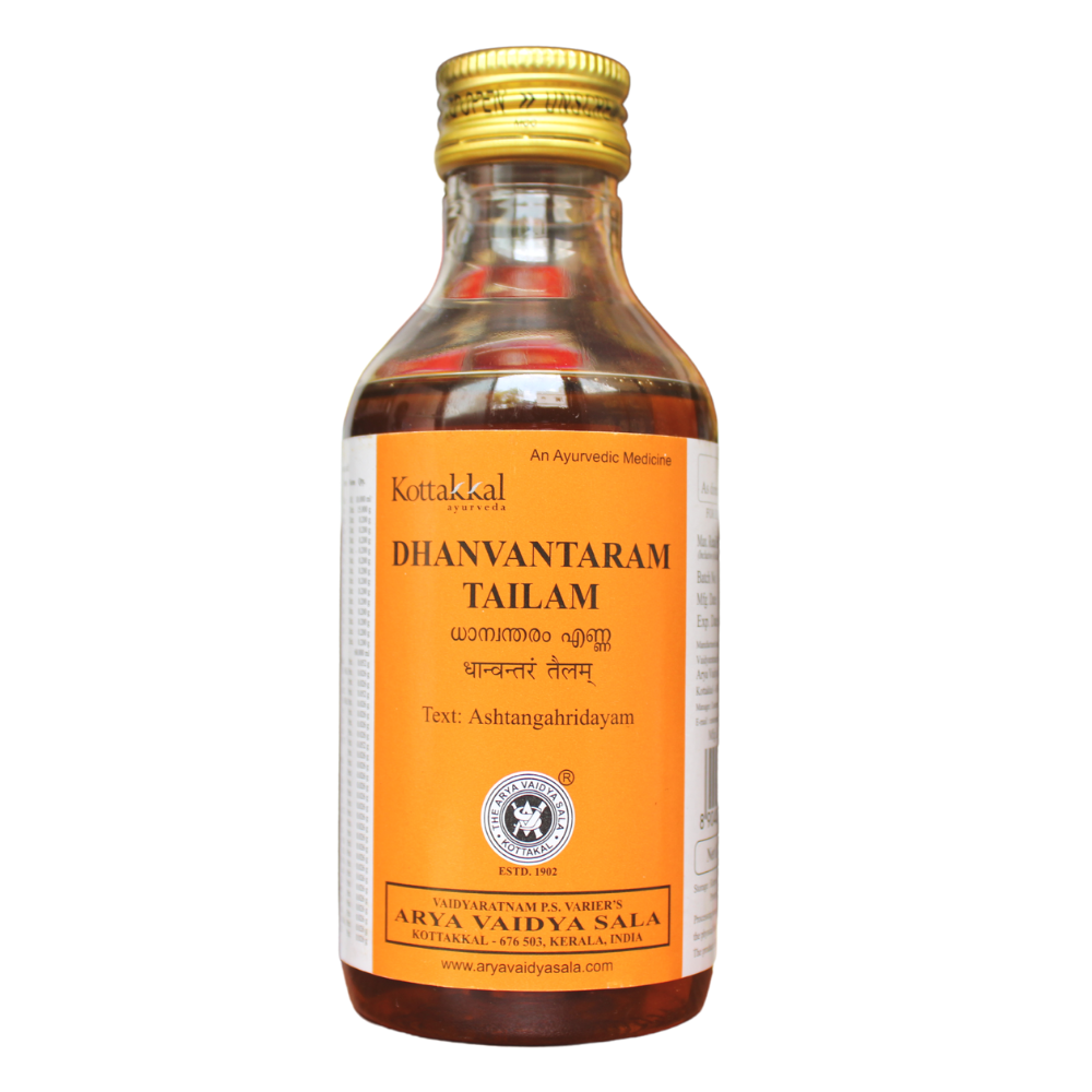 Shop Kottakkal Dhanvanataram Tailam 200ml at price 190.00 from Kottakkal Online - Ayush Care