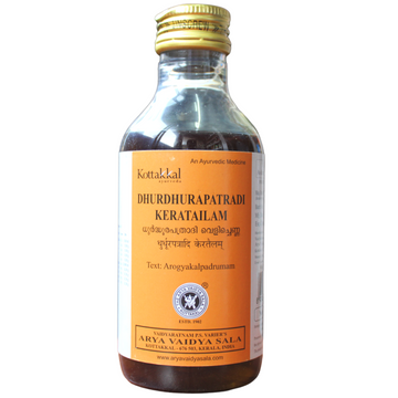 Shop Kottakkal Dhuradhurapatradi Kera Thailam 200ml at price 180.00 from Kottakkal Online - Ayush Care