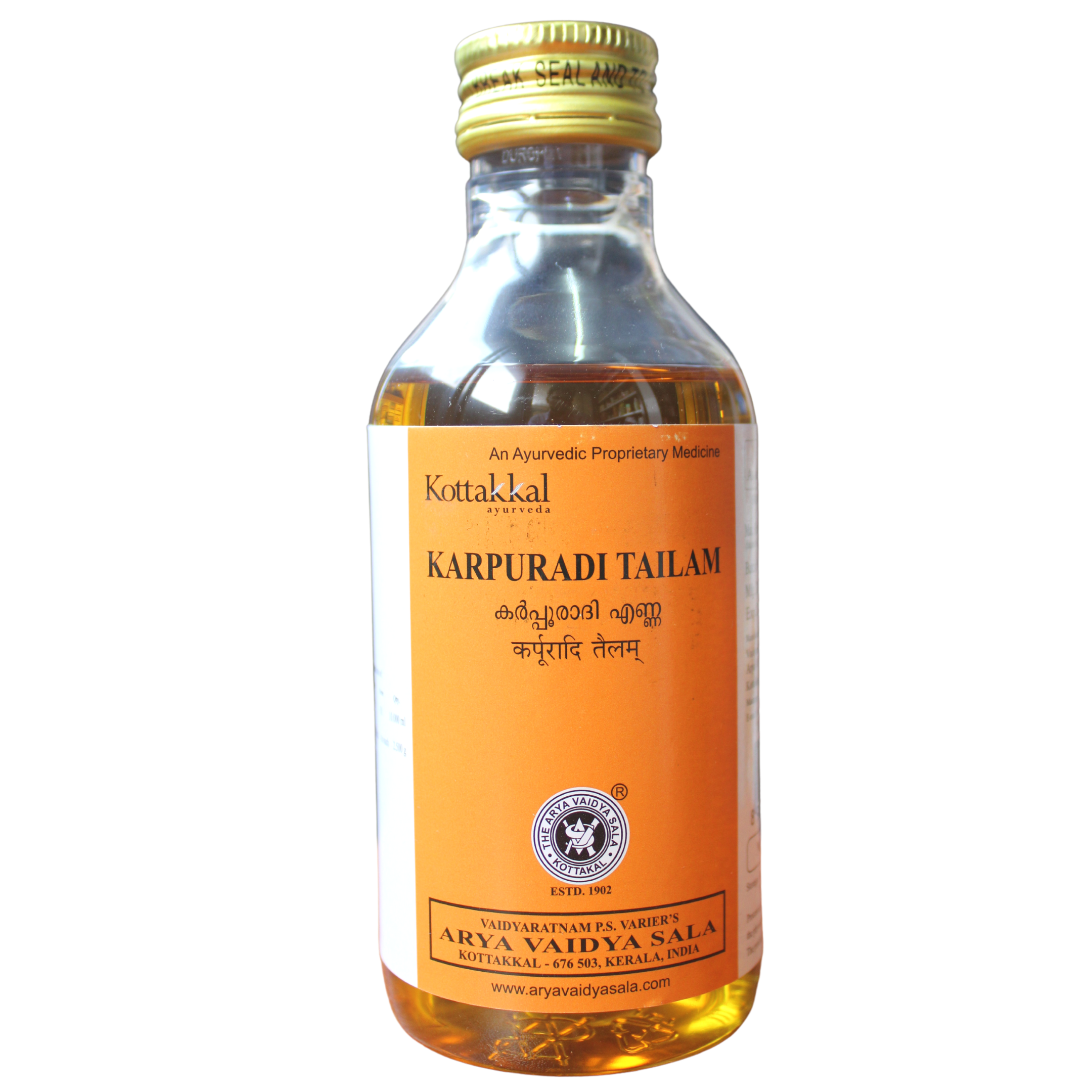 Buy Kottakkal Karpuradi Thailam 200ml Online - Ayush Care