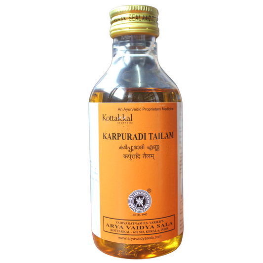 Shop Kottakkal Karpuradi Thailam 200ml at price 145.00 from Kottakkal Online - Ayush Care