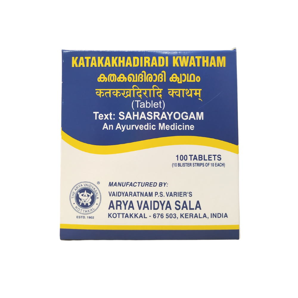 Buy Kottakkal Katakakhadiradi Kashayam Tablets 10Tablets Online
