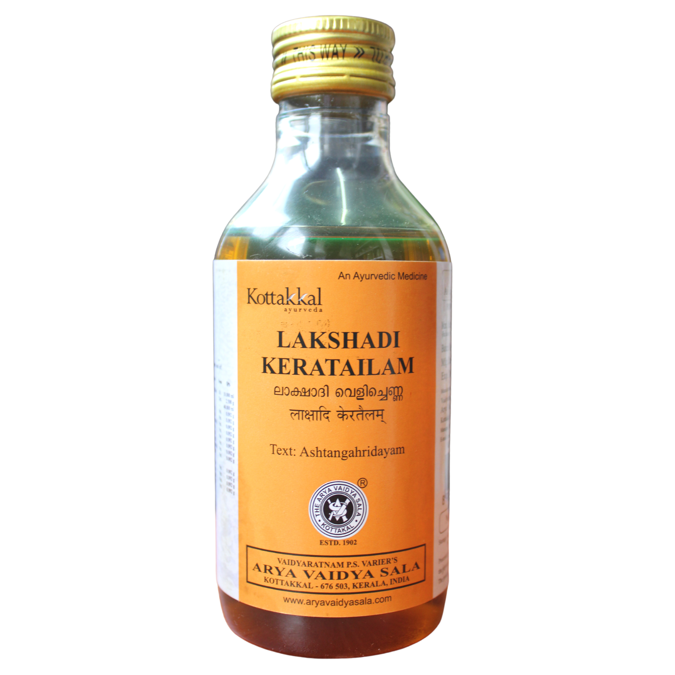 Buy Kottakkal Lakshadi Kera Thailam 200ml Online - Ayush Care