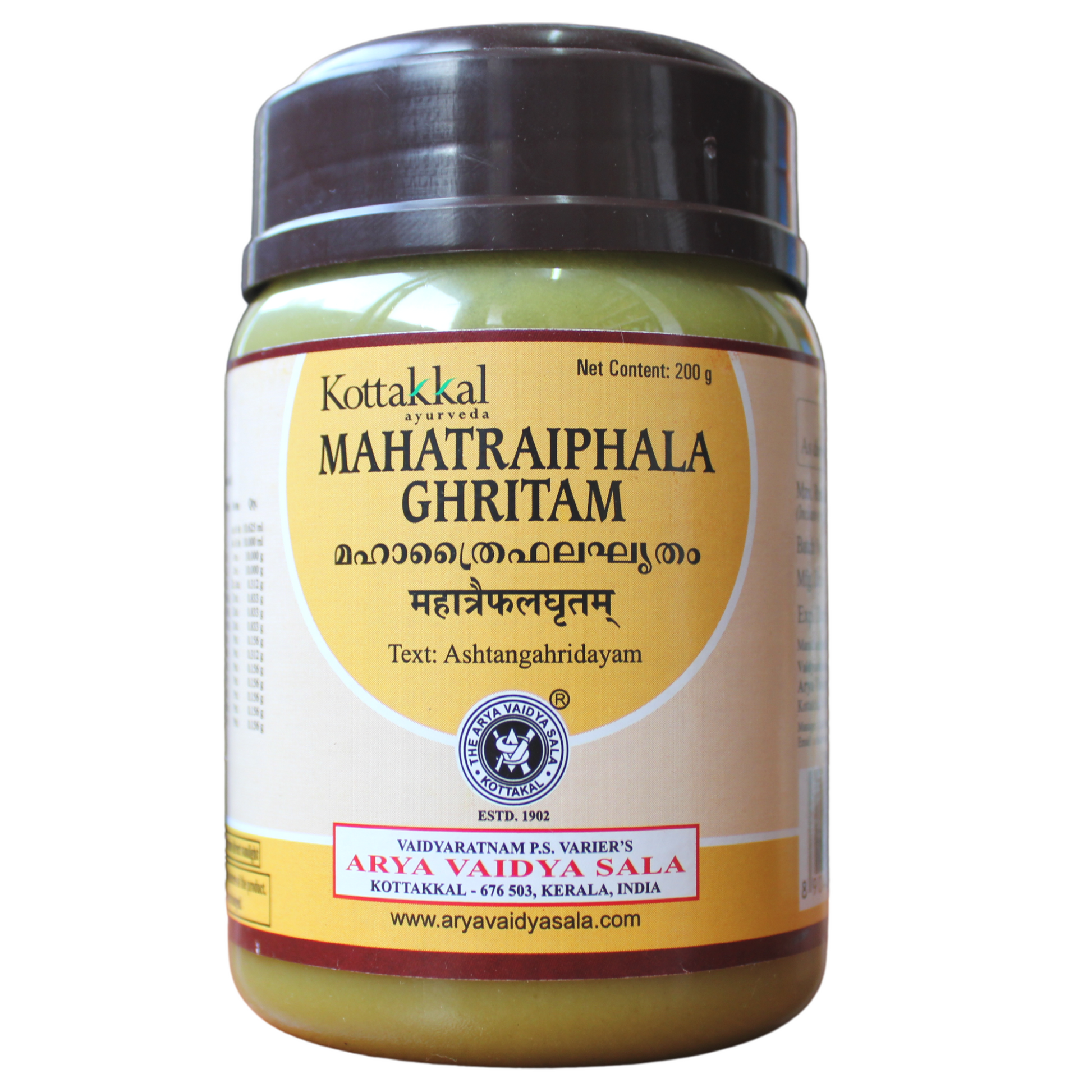 Shop Kottakkal Mahatriphala Ghritham 200gm at price 200.00 from Kottakkal Online - Ayush Care