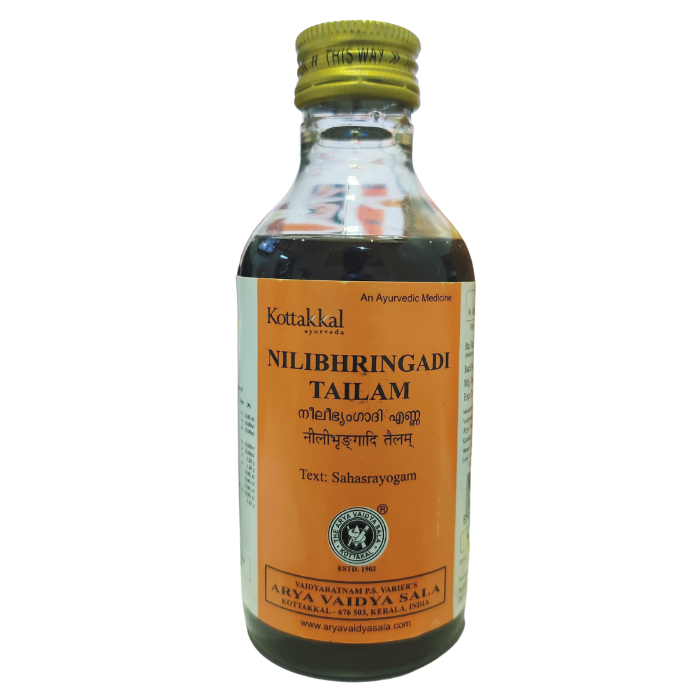 Shop Kottakkal Neelibringadhi Tailam 200ml ( Sesame Oil ) at price 205.00 from Kottakkal Online - Ayush Care