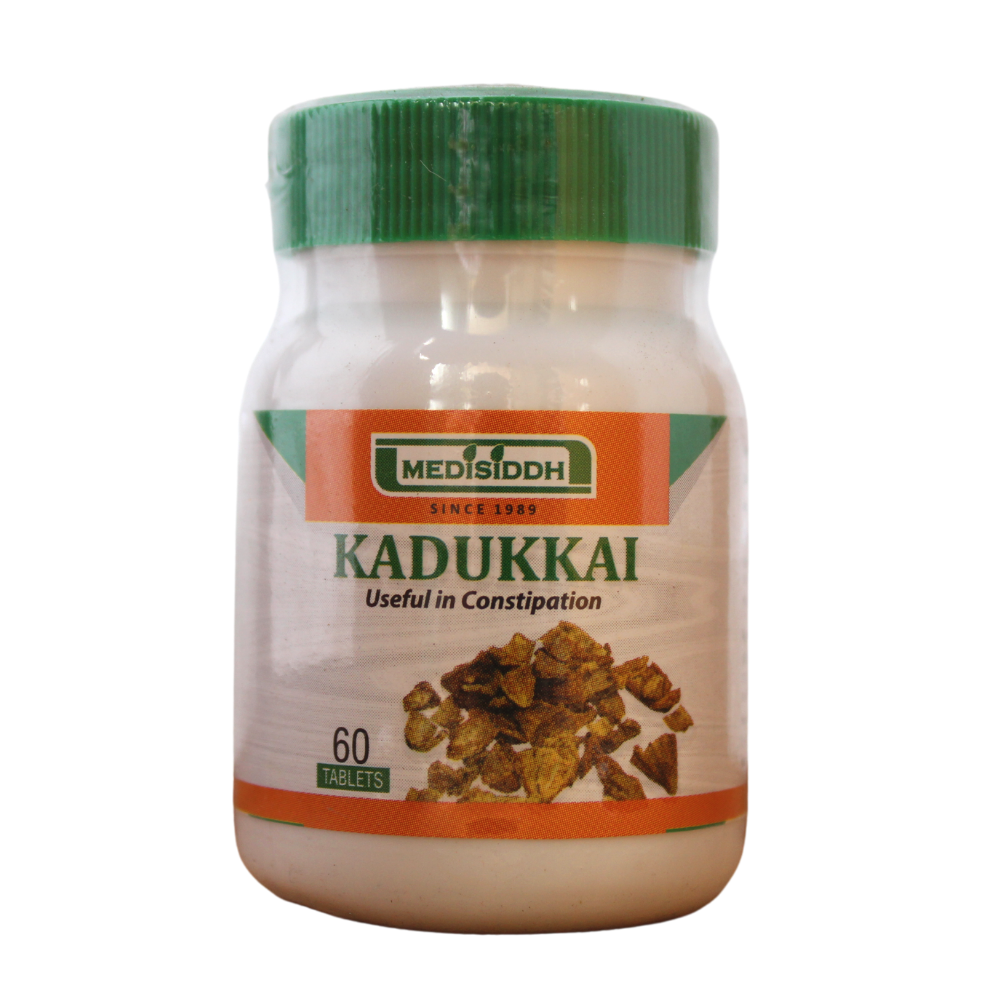 Shop Kadukkai Tablets - 60 Tablets at price 120.00 from Medisiddh Online - Ayush Care