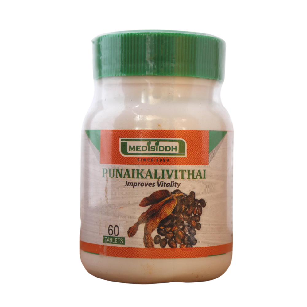 Shop Poonaikalividhai Tablets - 60 Tablets at price 150.00 from Medisiddh Online - Ayush Care