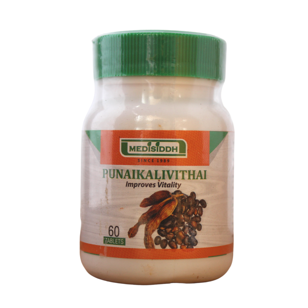 shop poonaikalividhai tablets - 60 tablets at price 150.00 from medisiddh online - ayush care