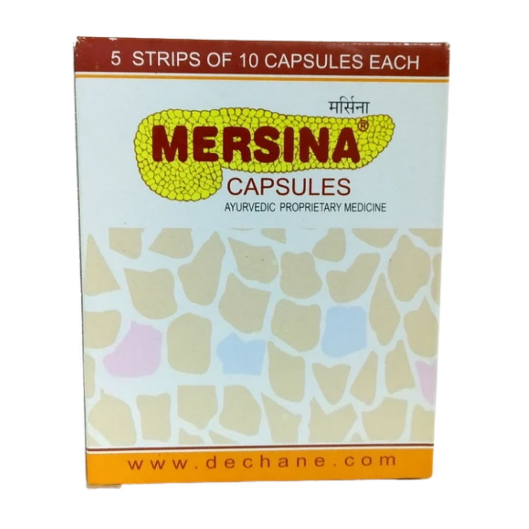 shop mersina 10capsules at price 26.00 from jj dechane online - ayush care