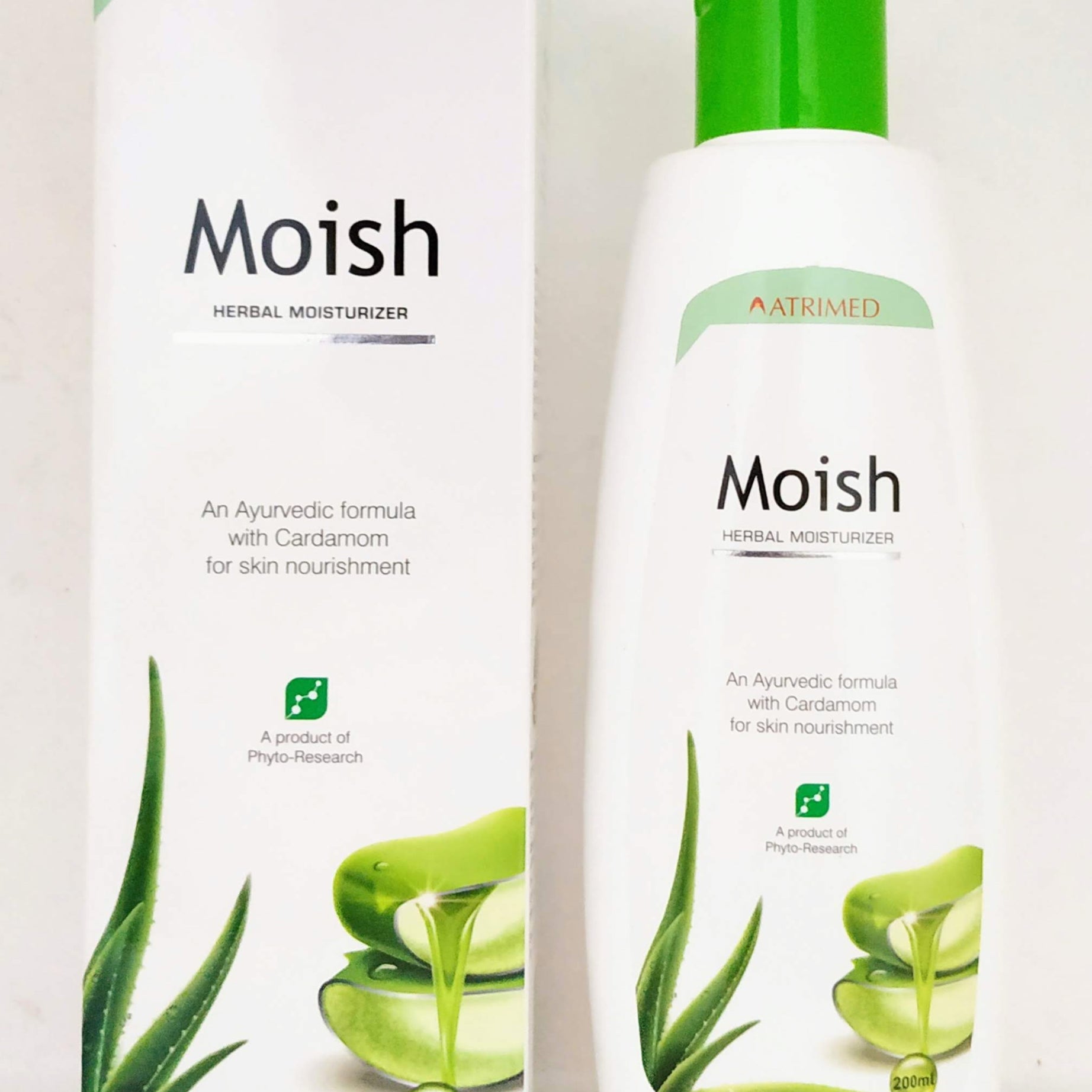 Shop Moish herbal moisturizer 200ml at price 200.00 from Atrimed Online - Ayush Care