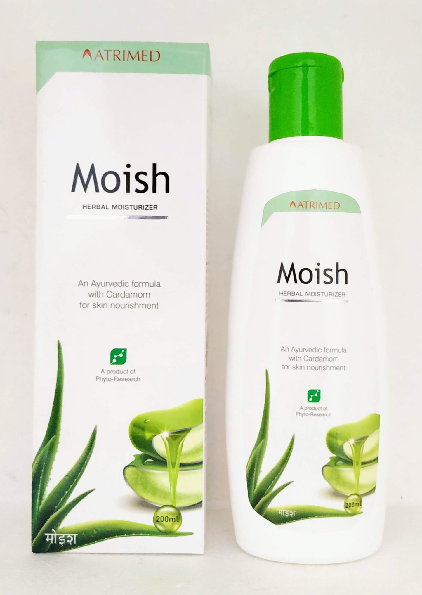 shop moish herbal moisturizer 200ml at price 200.00 from atrimed online - ayush care