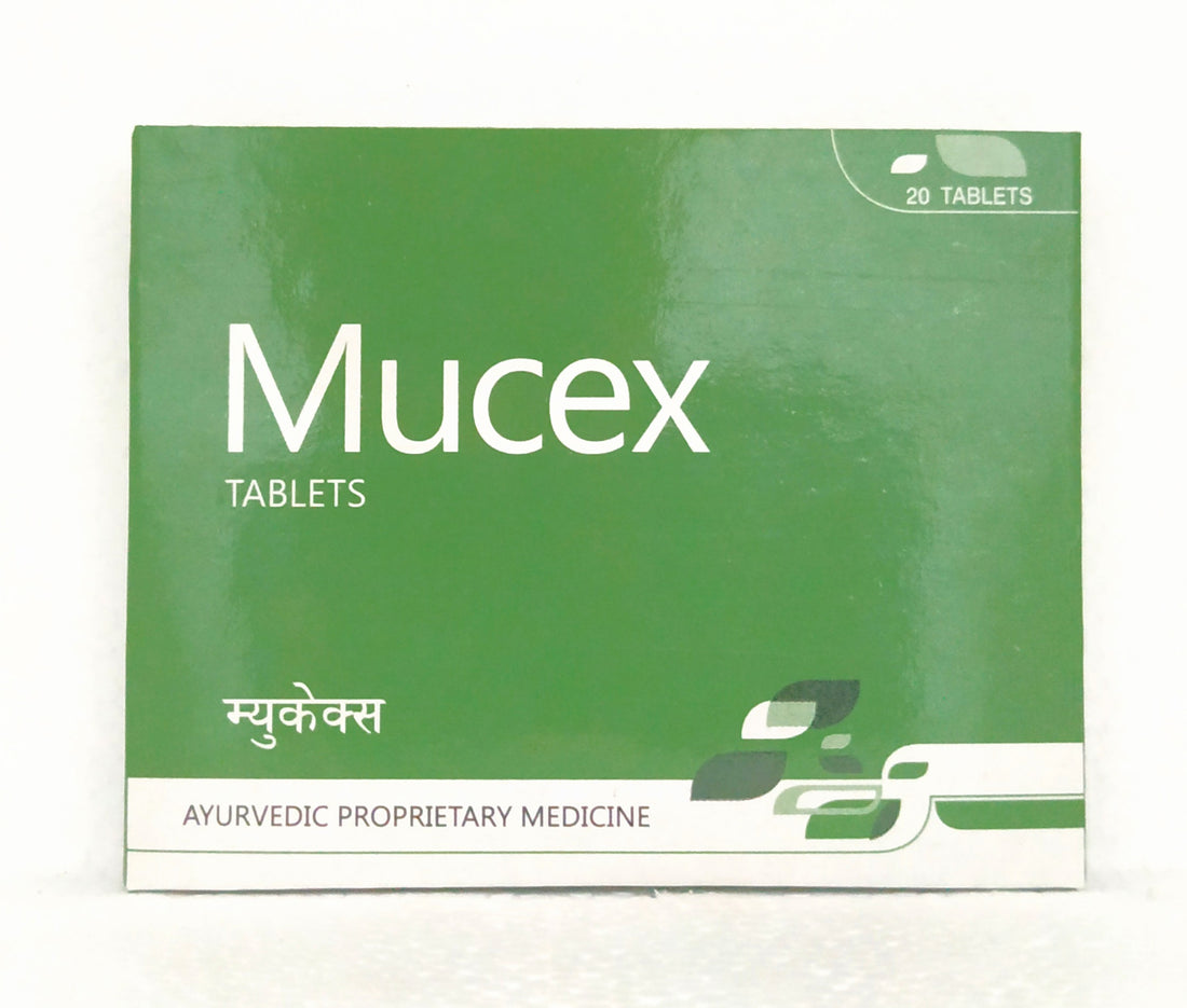 Shop Mucex tablets - 20tablets at price 125.00 from Ayurchem Online - Ayush Care