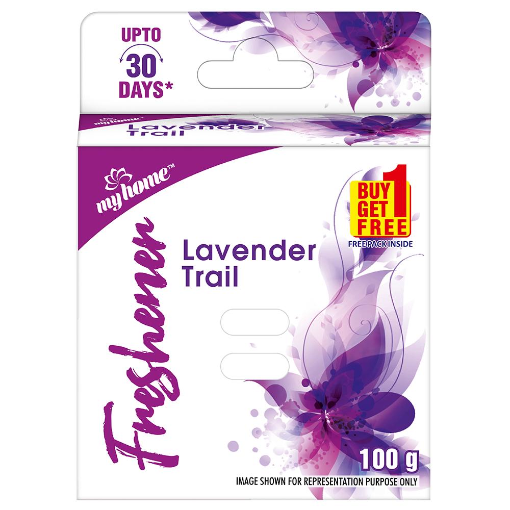 shop myhome lavender trail freshener 50gm + 50gm free at price 59.00 from my home online - ayush care