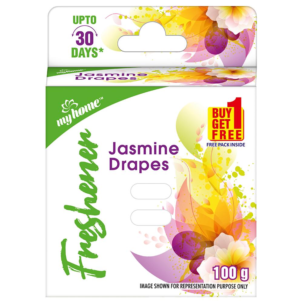 Shop Myhome Jasmine Drapes Freshener 50gm + 50gm at price 59.00 from My Home Online - Ayush Care