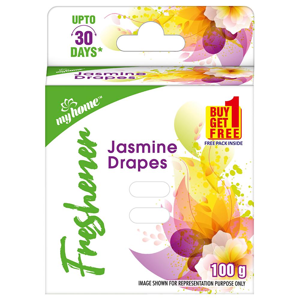 shop myhome jasmine drapes freshener 50gm + 50gm at price 59.00 from my home online - ayush care