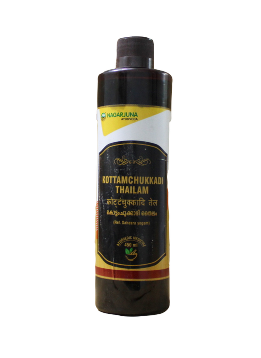 Shop Nagarjuna Kottamchukkadi Thailam 450ml at price 275.00 from Nagarjuna Online - Ayush Care