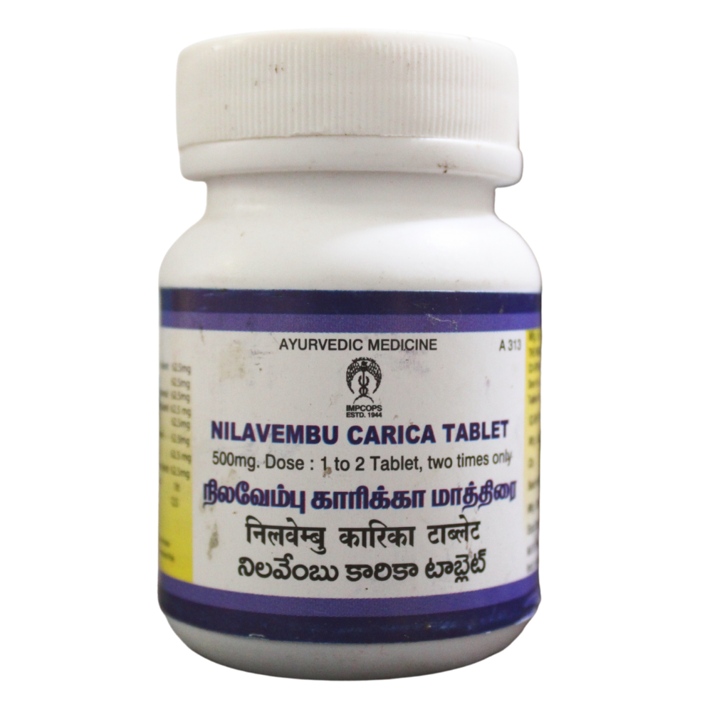 shop impcops nilavembu carica tablets - 50tablets at price 497.00 from impcops online - ayush care