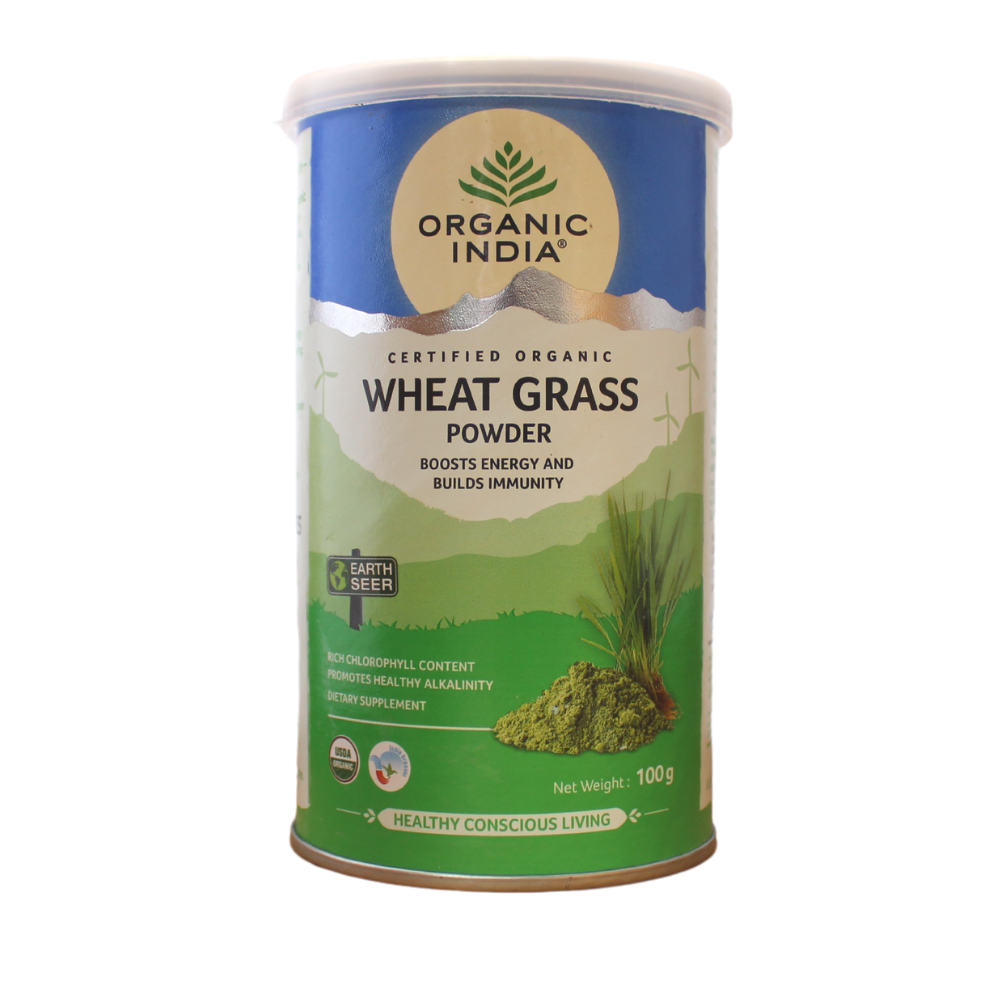 shop organic india wheatgrass powder 100g at price 395.00 from organic india online - ayush care