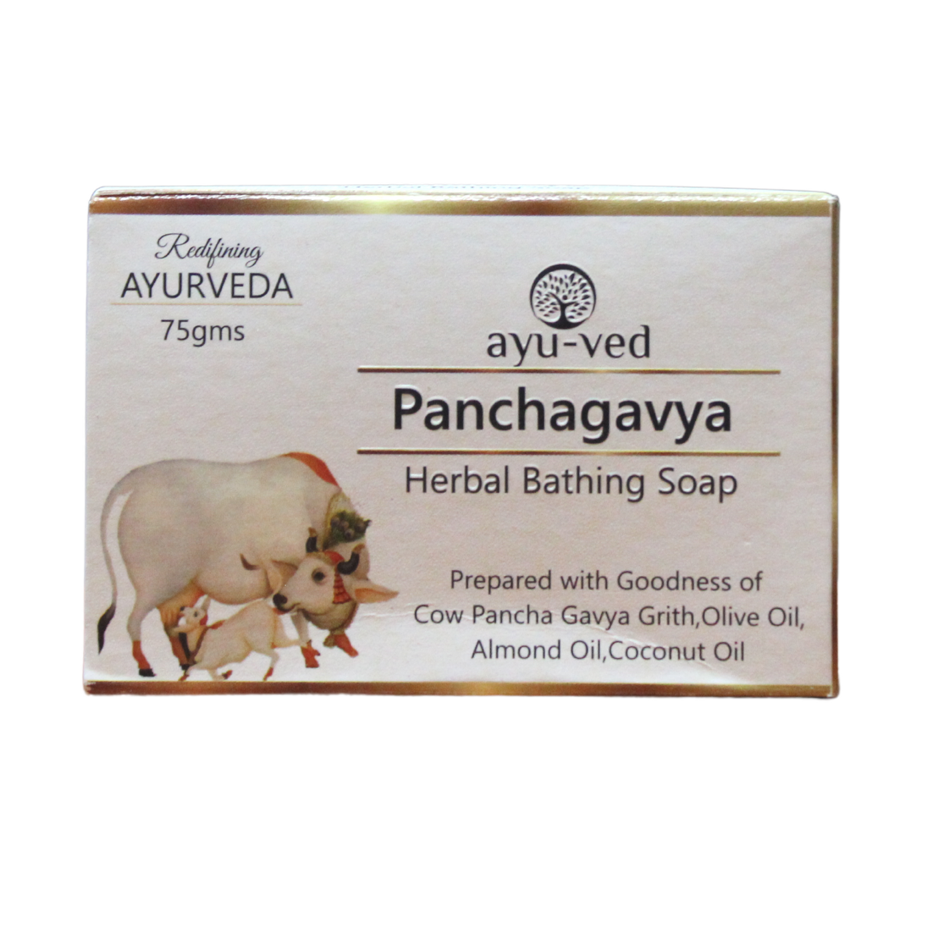 Shop Panchagavya Herbal Bathing Soap 75gm at price 60.00 from Ayuved Online - Ayush Care