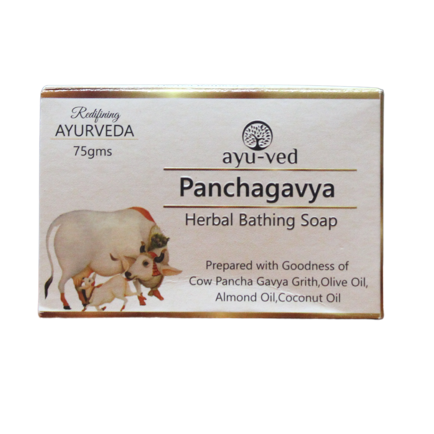 shop panchagavya herbal bathing soap 75gm at price 60.00 from ayuved online - ayush care