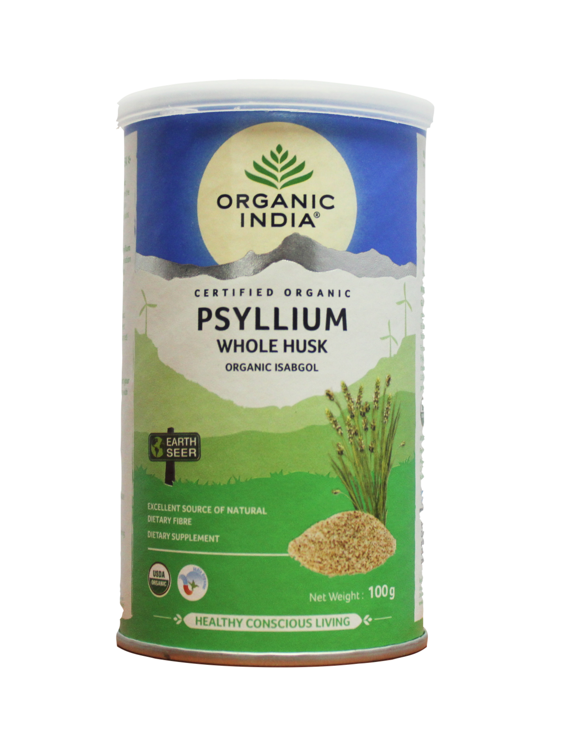 Shop Psyllium husk 100gm (Isabgol) at price 210.00 from Organic India Online - Ayush Care