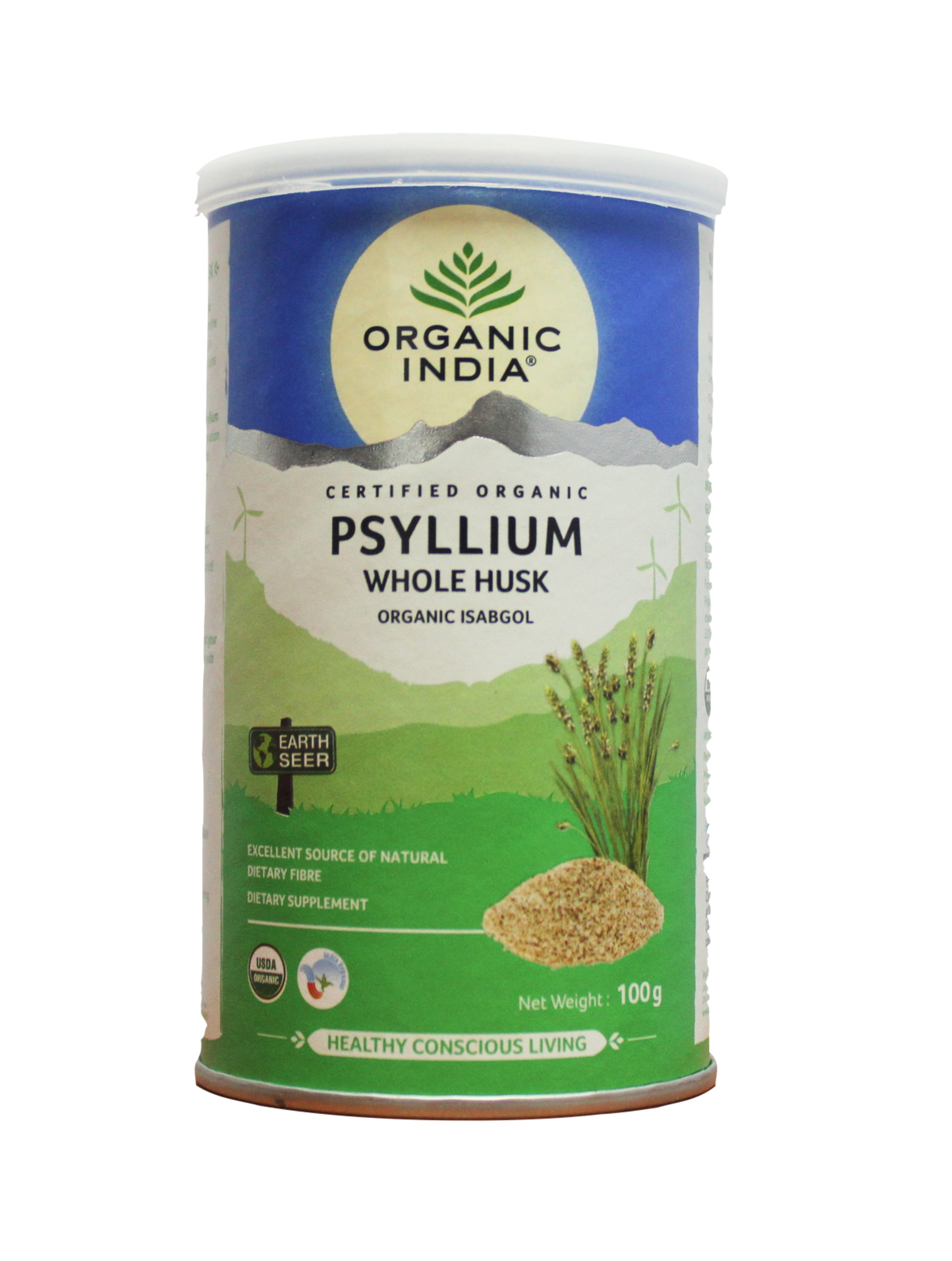 shop psyllium husk 100gm (isabgol) at price 210.00 from organic india online - ayush care