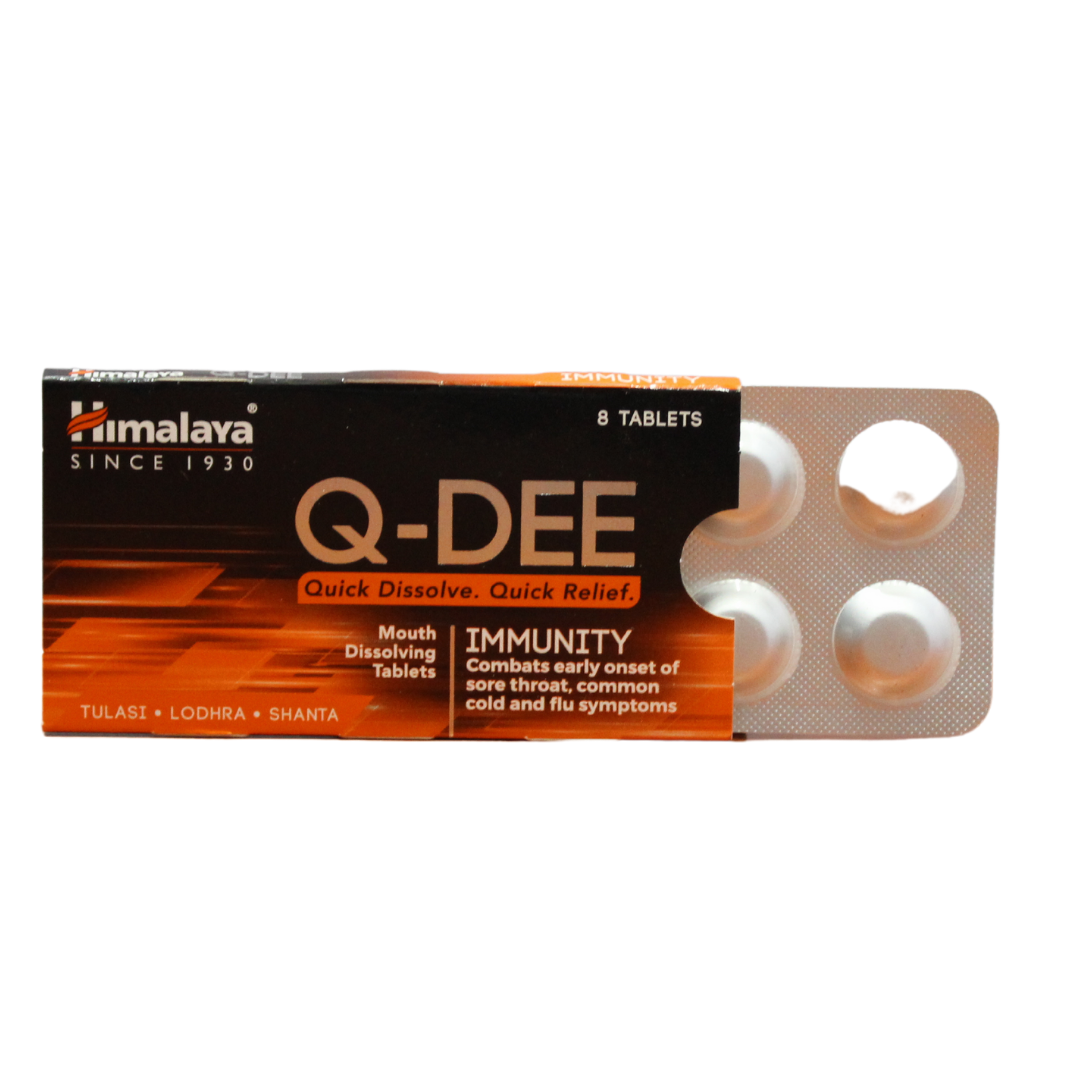 shop himalaya q-dee immunity tablets - 8tablets at price 40.00 from himalaya online - ayush care