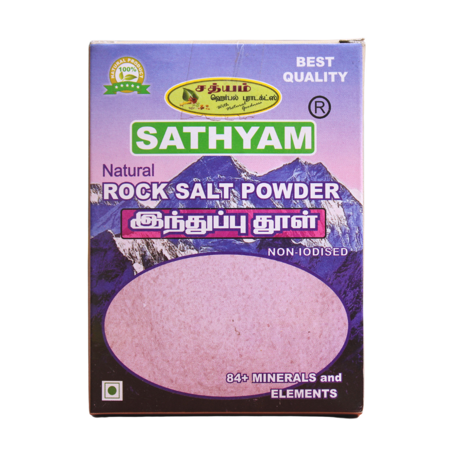 Shop Rock Salt Powder 250gm at price 32.00 from Sathyam Herbals Online - Ayush Care