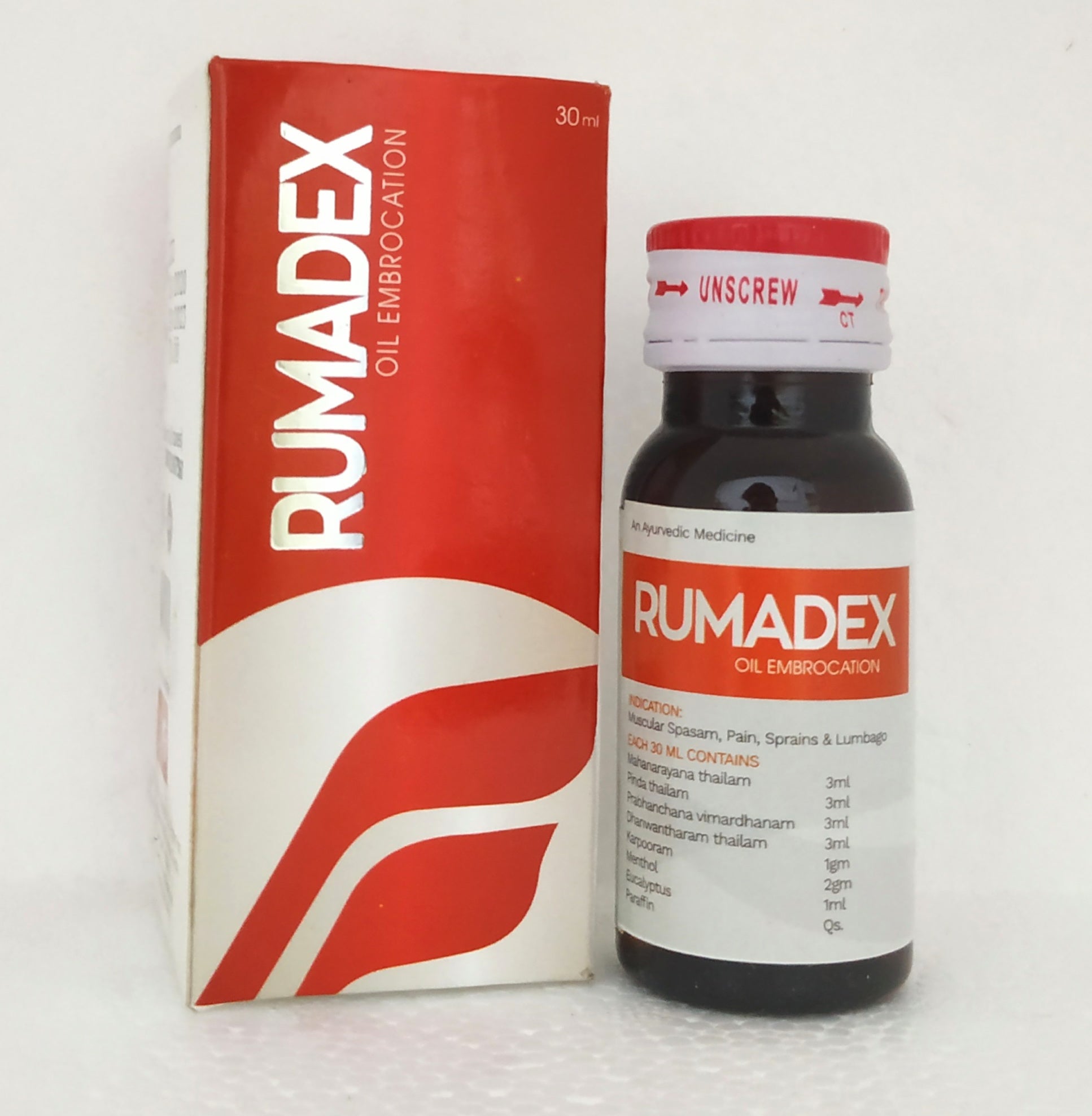 Shop Rumadex oil 30ml at price 80.00 from Fort Herbal Drugs Online - Ayush Care