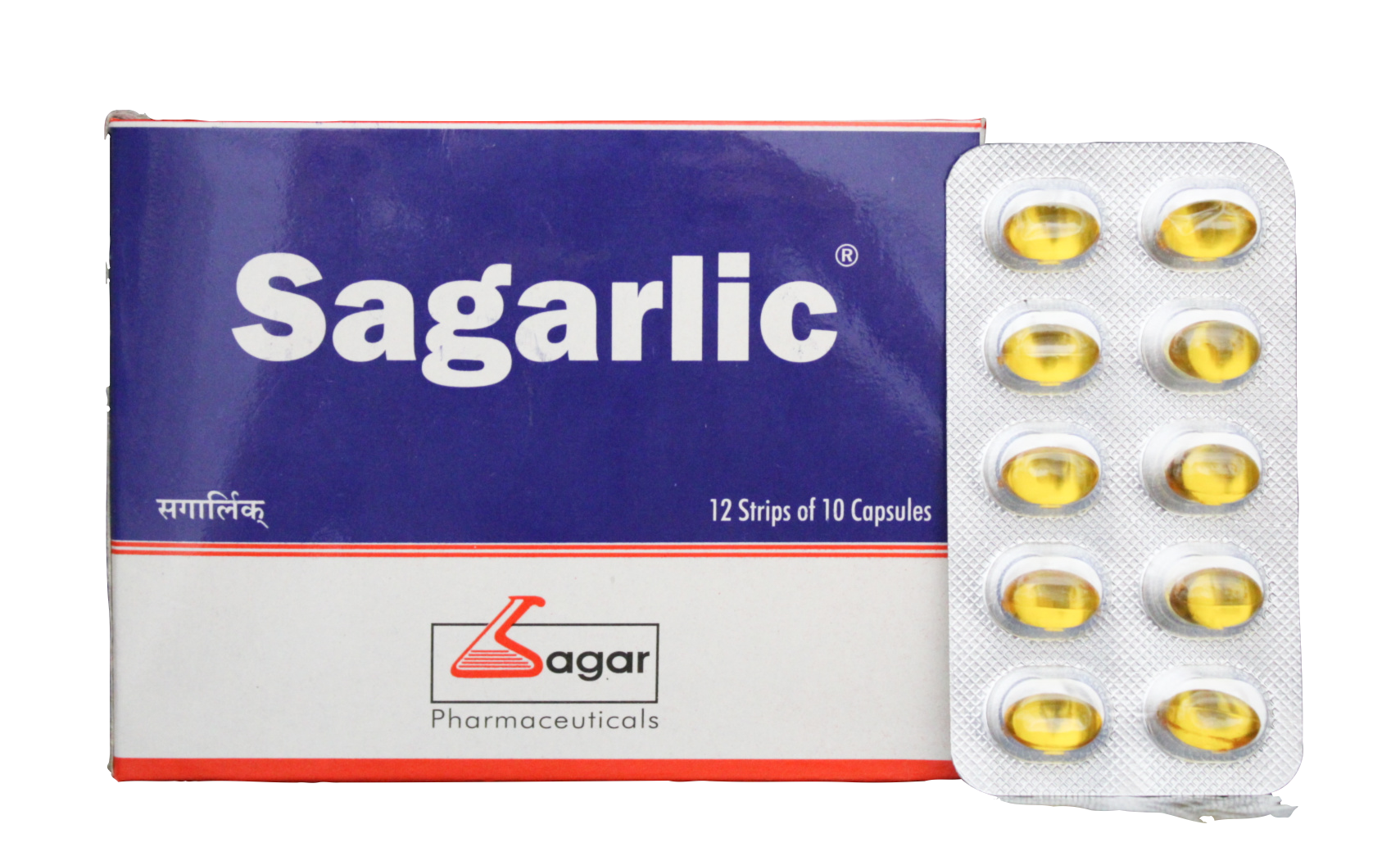 Shop Sagarlic capsules - 10capsules at price 35.00 from Sagar Online - Ayush Care