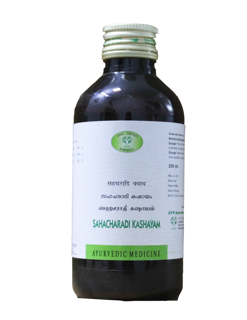 Shop Sahacharadi kashayam 200ml at price 100.00 from AVN Online - Ayush Care