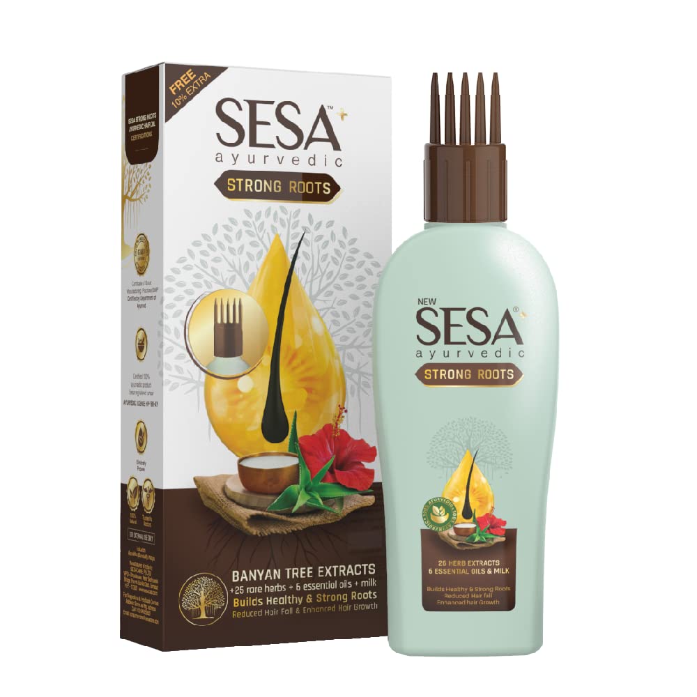 shop sesa ayurvedic strong roots hair oil 100ml at price 198.00 from sesa online - ayush care