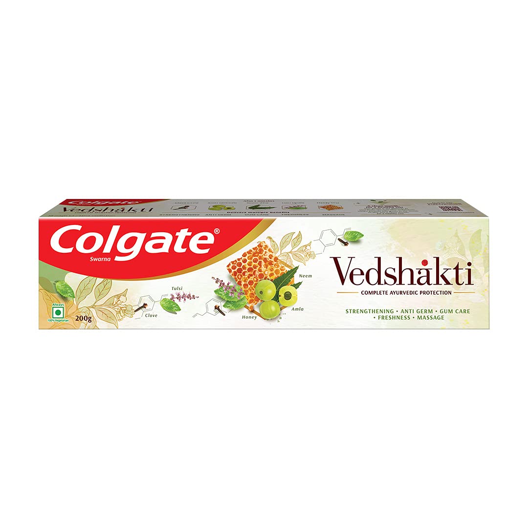 Shop Colgate Swarna Vedshakti Toothpaste 100gm at price 59.00 from Colgate Online - Ayush Care