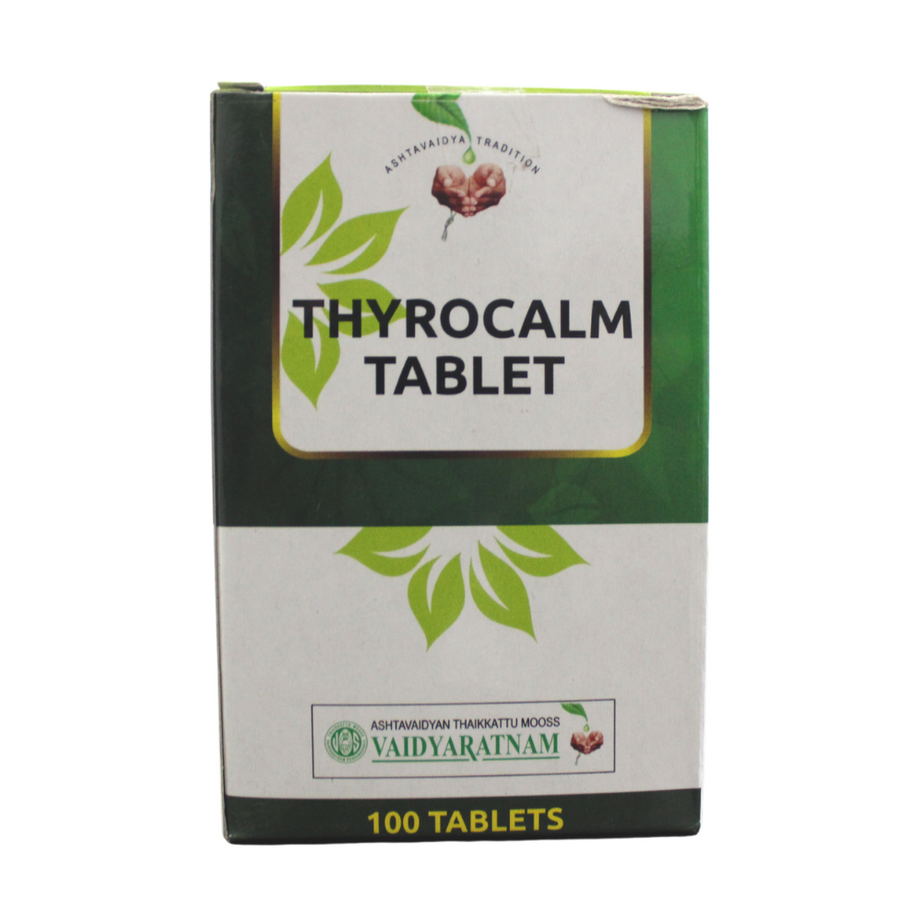 Shop Thyrocalm Tablets - 10 Tablets at price 70.00 from Vaidyaratnam Online - Ayush Care